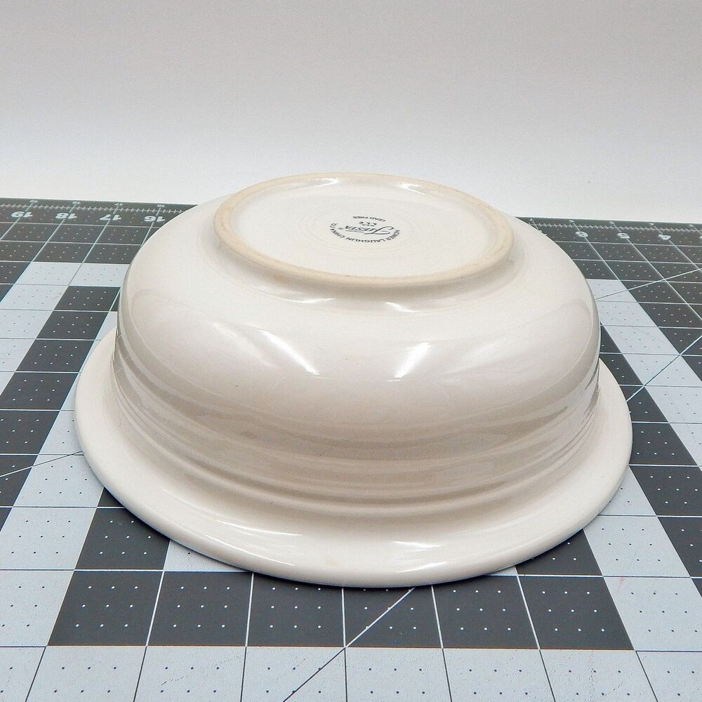 Fiesta White Nappy 8-1/2 Inch Bowl Vegetable Serving Fiestaware HLC USA - Picture 10 of 13